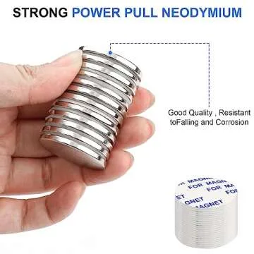 TRYMAG Super Strong Magnets with Adhesive - 6 Pack