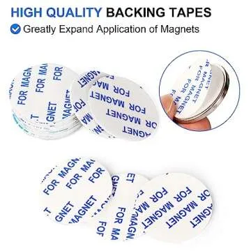 TRYMAG Super Strong Magnets with Adhesive - 6 Pack