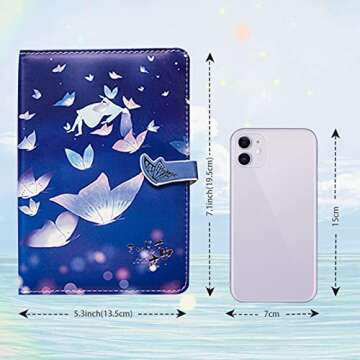 Tomolucky Direct Colorful Blank Writing Journal for Women,PU Leather Hardcover Notebooks Beautiful Journal to Write in,Personal Diary,Gift for women Girls, 258 Page