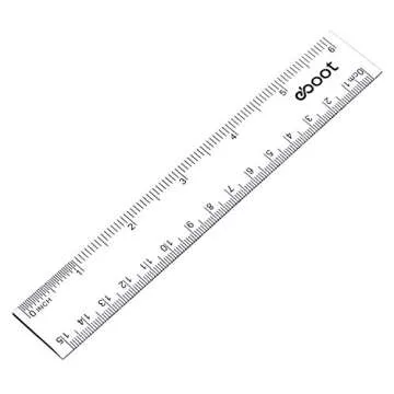 Durable 2-Piece Plastic Ruler Set Ideal for Art and Office