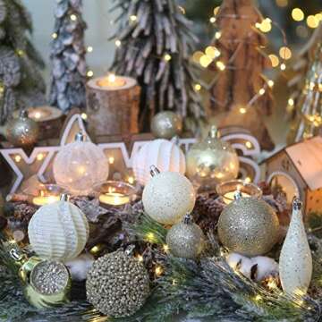 Sea Team 73-Pack Shatterproof Ornaments for Holidays