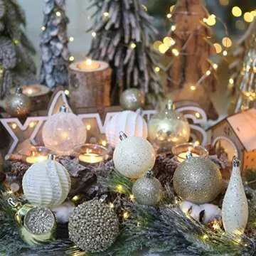 Sea Team 73-Pack Shatterproof Ornaments for Holidays