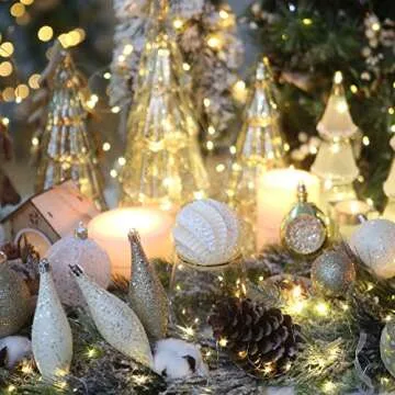 Sea Team 73-Pack Shatterproof Ornaments for Holidays