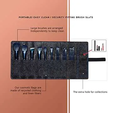 Makeup Brush Set, EIGSHOW Professional Makeup Brushes Kit Foundation Powder Concealers Eye Shadows Makeup 15 Piece for Eye Face Liquid Cream Cosmetics Brushes Kit Best Birthday Gift for Women(BLUE)