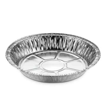 Buy MontoPack 9" Aluminum Foil Pie Pans - 50 Pack