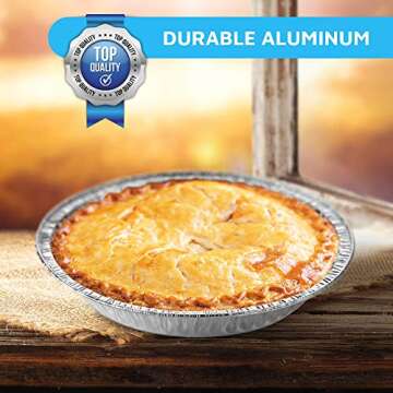 Buy MontoPack 9" Aluminum Foil Pie Pans - 50 Pack