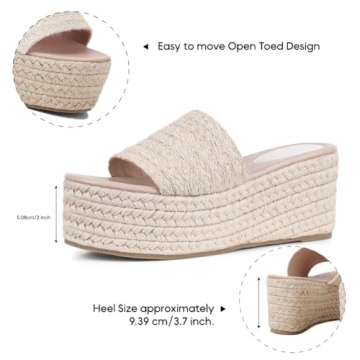 Erocalli Comfortable Wedge Sandals for Women