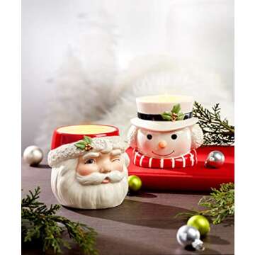 Lenox Santa Figural Votive Candle Holder with Tea Light