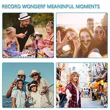 MQOUNY Lightweight Selfie Stick and Tripod with Remote