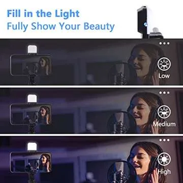 MQOUNY Lightweight Selfie Stick and Tripod with Remote