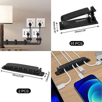 SOULWIT 200 Pcs Cable Management Kit for a Clutter-Free Space