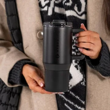 HydroJug Coffee Traveler 20 oz - Leak-Resistant, Ceramic-Lined Insulated Travel Coffee Mug for Hot o...