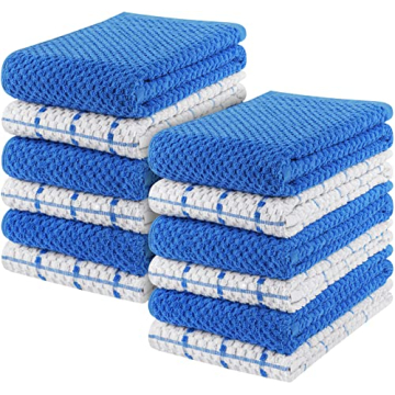 Utopia Kitchen Towels [12 Pack], 15 x 25 Inches, 100% Ring Spun Cotton Super Soft and Absorbent Line...