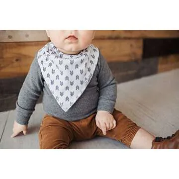 Copper Pearl Baby Bandana Bibs - 4 Pack Soft Cotton Baby Bibs for Drooling and Teething, Absorbent Drool Bibs for Baby Girl and Boy, Adjustable to Fit Newborns to Toddlers, Tons of Styles (Alta Set)