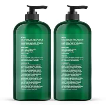 Botanic Hearth Tea Tree Body Wash - 16 fl oz, Antifungal and Soothing for All