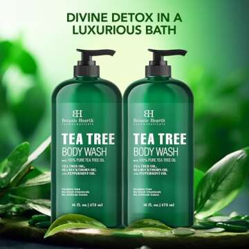 Botanic Hearth Tea Tree Body Wash - Soothe Skin & Invigorate