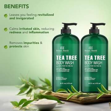 Botanic Hearth Tea Tree Body Wash - Soothe Skin & Invigorate