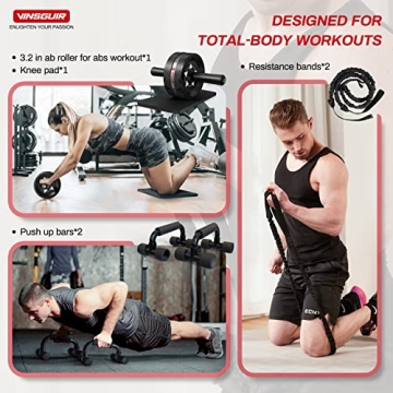 Vinsguir Ab Roller Wheel Kit for Core Training & Home Gym