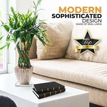 Home Decor Books Coffee Table Decor Bookshelf Decor Linen Hardcover Decor Books Mantle Decor