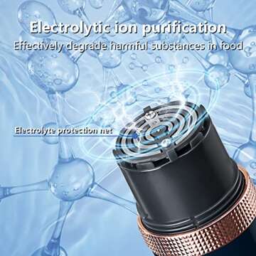 Heyjar Fruit and Vegetable Washing Machine, Fruit Cleaner Device,Fruit Purifier for with OH-ion Purification Technology for Cleaning Fruit,Vegetable Sold by Heyjar US Only