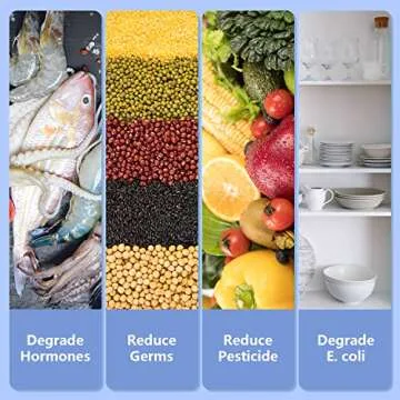 Heyjar Fruit and Vegetable Washing Machine, Fruit Cleaner Device,Fruit Purifier for with OH-ion Purification Technology for Cleaning Fruit,Vegetable Sold by Heyjar US Only