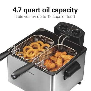 Hamilton Beach 4.5L Electric Deep Fryer 1800W Stainless Steel