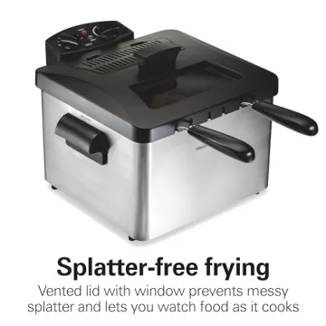 Hamilton Beach 4.5L Electric Deep Fryer 1800W Stainless Steel