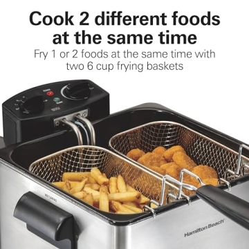 Hamilton Beach 4.5L Electric Deep Fryer 1800W Stainless Steel