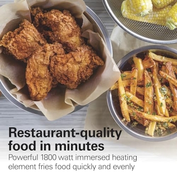 Hamilton Beach 4.5L Electric Deep Fryer 1800W Stainless Steel