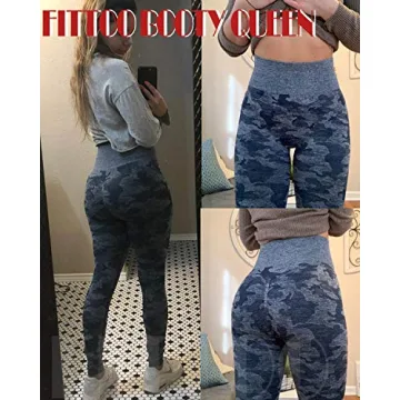 FITTOO High Waist Camo Leggings for Women