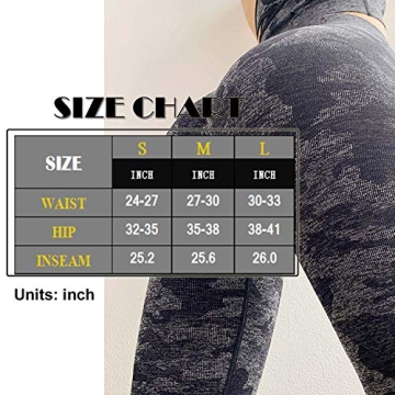 FITTOO High Waist Camo Leggings for Women