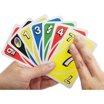 Mattel Games UNO Braille Card Game with Cards Specially Designed for Blind & Low-Vision Players for Kids, Adults, Family Nights & Parties