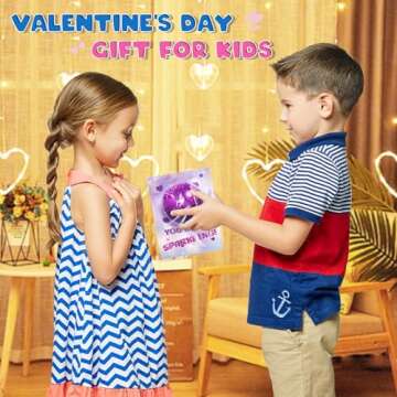 24 Pack Valentine's Day Cards with Stretchy Balls, Valentines Cards for Kids, Squeeze Toy for Classroom School Valentine's Gifts Exchange, Valentine's Party Favor Prizes for Boys Girls
