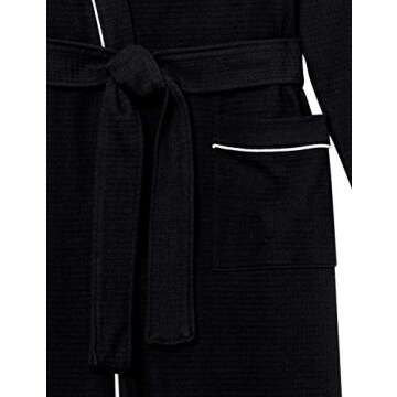 Lightweight Waffle Full-Length Robe for Women in Plus Sizes