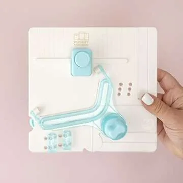 We R Memory Keepers Pocket Maker Punch Board, 6-Piece, Create Pockets to Store Keepsakes Over 100 Pocket Sizes, for Journaling, Scrapbooking, & More