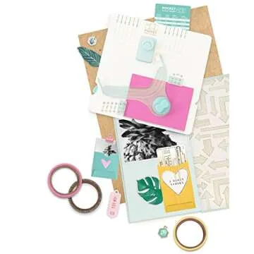 We R Memory Keepers Pocket Maker Punch Board, 6-Piece, Create Pockets to Store Keepsakes Over 100 Pocket Sizes, for Journaling, Scrapbooking, & More