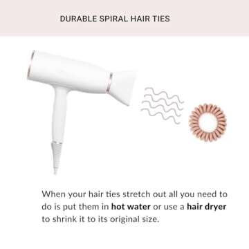 Spiral Hair Ties - Prevent Ponytail Bumps | Chaosss Co.