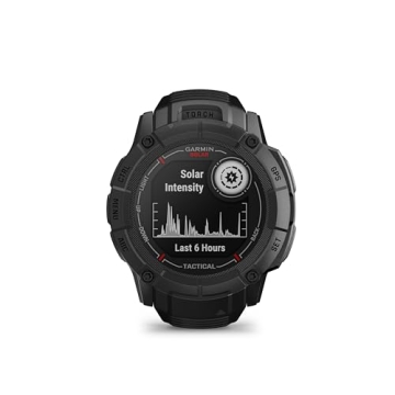 Garmin Instinct 2X Solar - Tactical Edition, Rugged GPS Smartwatch, Built-in Flashlight, Ballistics ...
