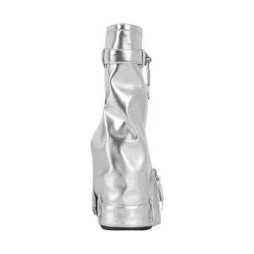 Stylish Sexytag Women’s Fold Over Platform Ankle Boots