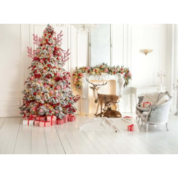 Mklsit 25.2 Inch Faux Red Berry Stems for Christmas