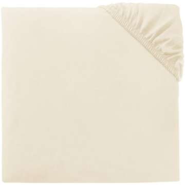 Amazon Brand – Pinzon 300 Thread Count Organic Cotton Crib Sheet Baby Bedding, Natural