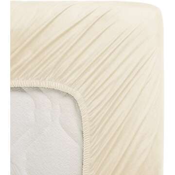Amazon Brand – Pinzon 300 Thread Count Organic Cotton Crib Sheet Baby Bedding, Natural