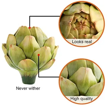 Decorative Large Artificial Artichokes for Home Beauty