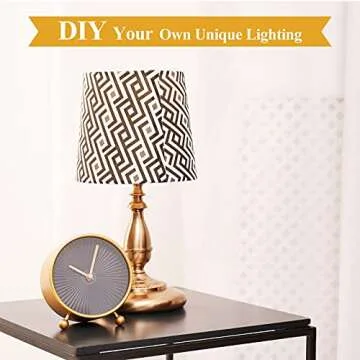 Honoson 2 Sets Lamp Repair Kit Table Rewire Lamp Parts with 3 Way Socket Matching Cord and Essential Hardware Wiring Kit for Table Floor DIY Design Repair Light Do It Yourself(Bronze)