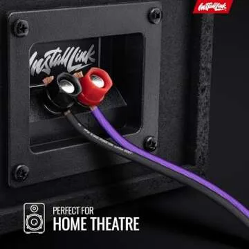 Install Link 10 AWG Gauge Speaker Wire Cable (50 Feet) Stereo, Car or Home Theater, CCA