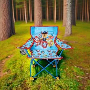 Paw Patrol Kids Camping Chair - Camp Fold N Go Chair with Carry Bag