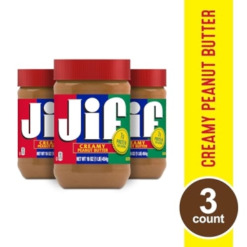 Jif Creamy Peanut Butter 3-Pack 16 Oz Each