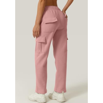 QINSEN Women's Fleece Sweatpants for Winter Comfort