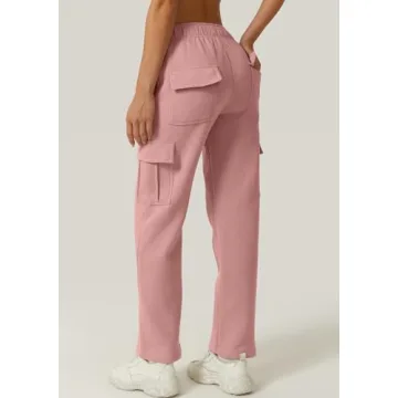 QINSEN Women's Fleece Sweatpants for Winter Comfort