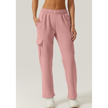 QINSEN Women's Fleece Sweatpants for Winter Comfort